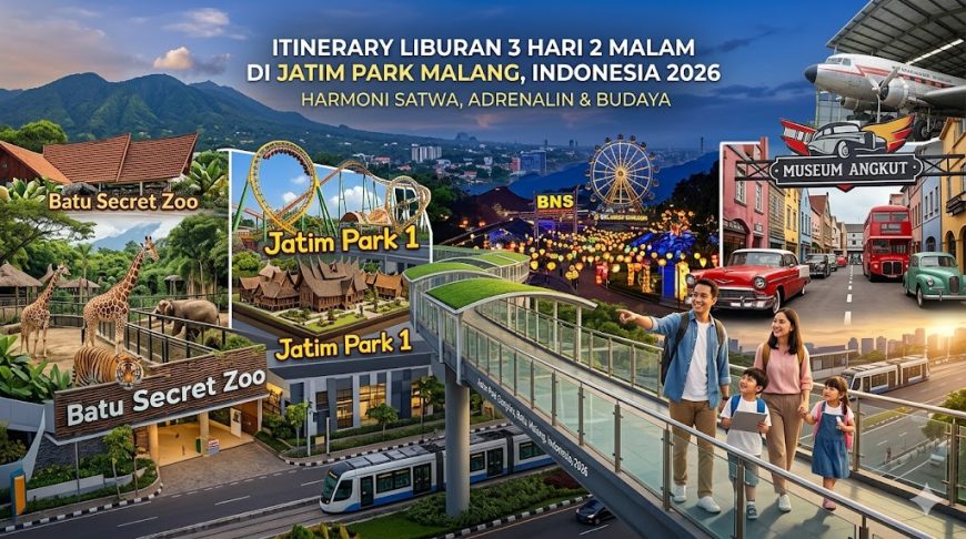 Itinerary Liburan 3 Hari 2 Malam di Jatim Park Malang