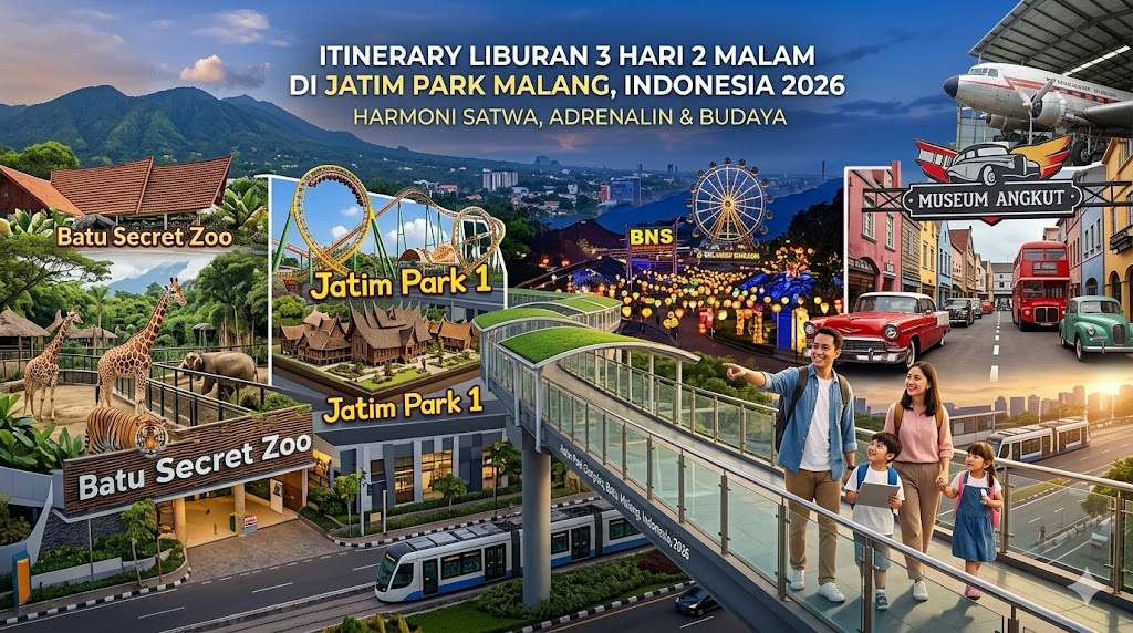 Itinerary Liburan 3 Hari 2 Malam di Jatim Park Malang