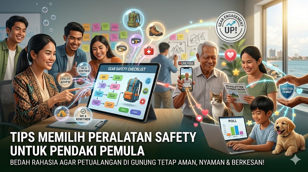 tips memilih peralatan safety untuk pendaki pemula