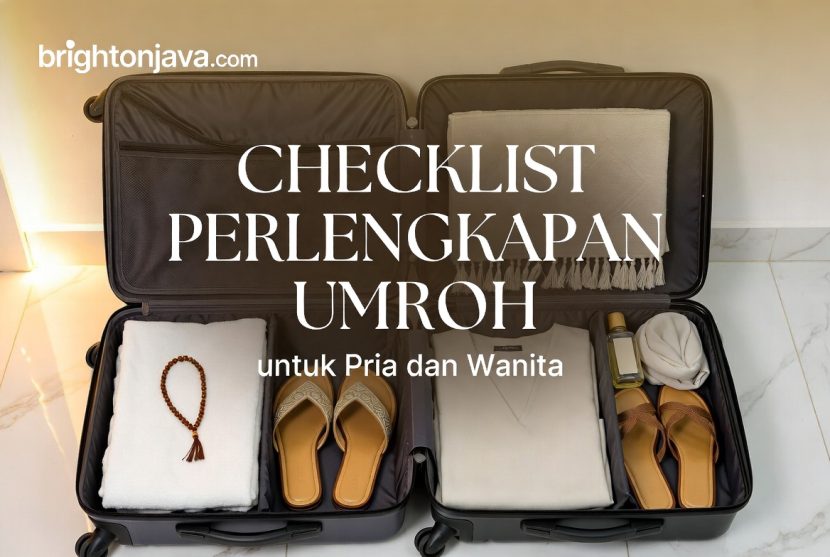 Checklist perlengkapan Umroh untuk pria dan wanita