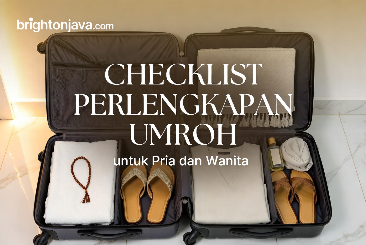Checklist perlengkapan Umroh untuk pria dan wanita